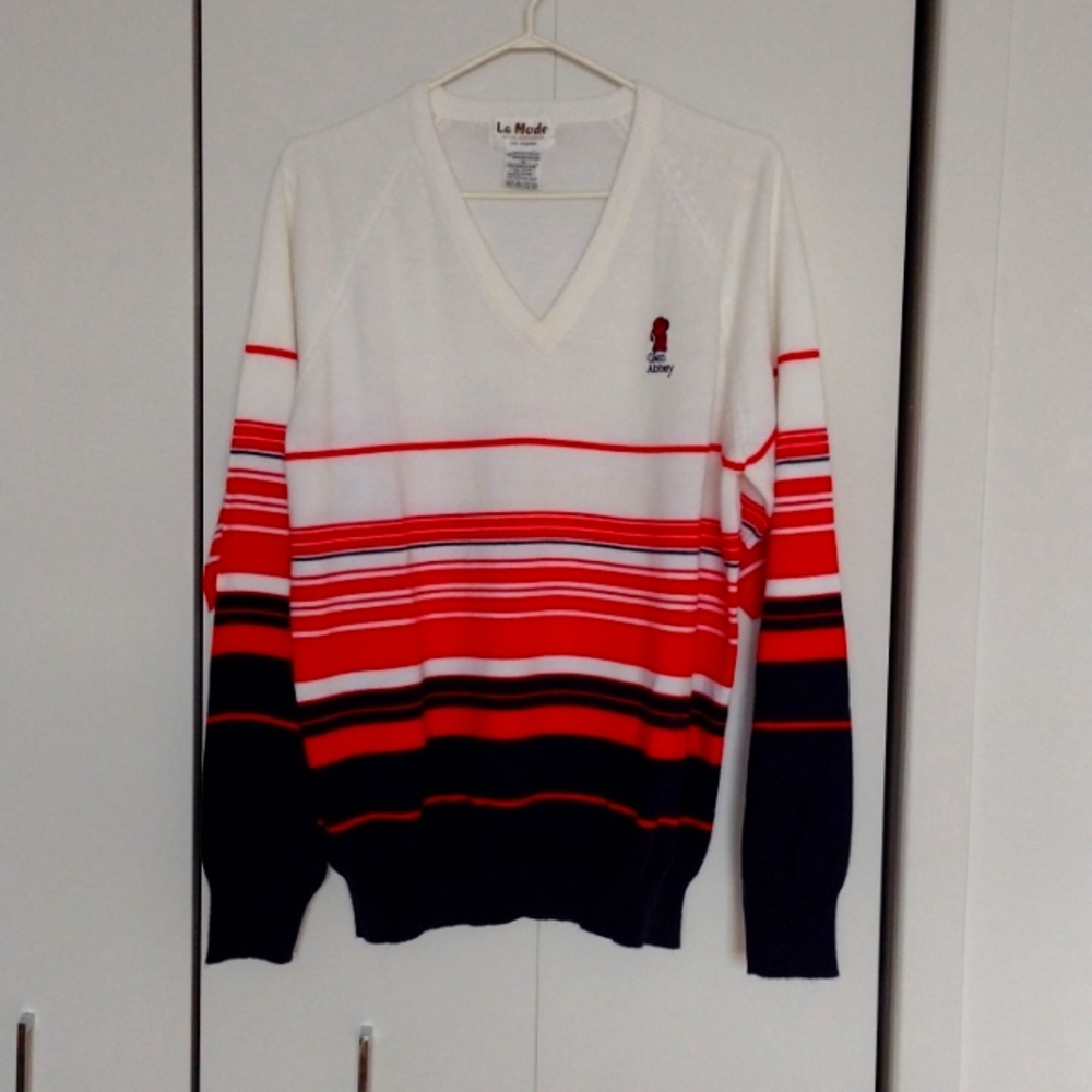 LA MODE LOS ANGELES GLEN ABBEY Golf V NECK SWEATER